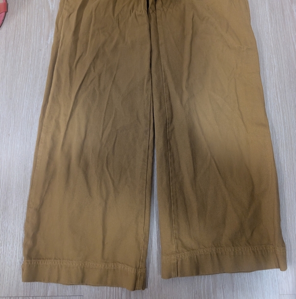 Ba&sh Dixon Cotton Twill Wide Leg Pants in Ocre - Picture 6 of 16